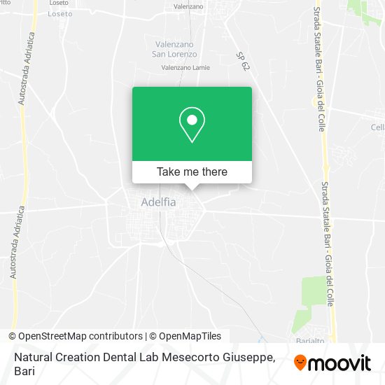 Natural Creation Dental Lab Mesecorto Giuseppe map