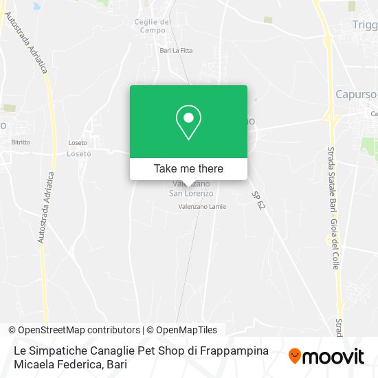 Le Simpatiche Canaglie Pet Shop di Frappampina Micaela Federica map