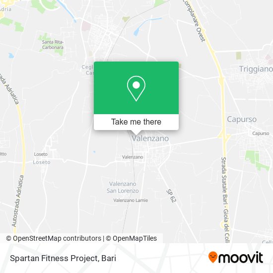 Spartan Fitness Project map