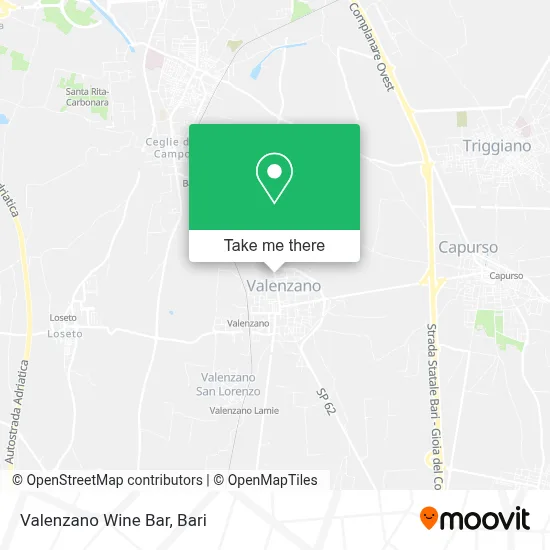 Valenzano Wine Bar map