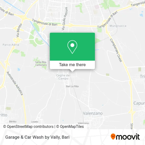 Garage & Car Wash by Vally map