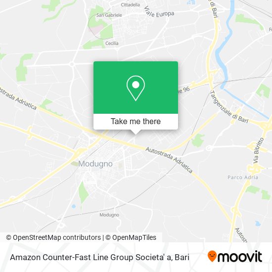 Amazon Counter-Fast Line Group Societa' a map