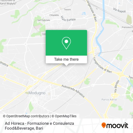 Ad Horeca - Formazione e Consulenza Food&Beverage map