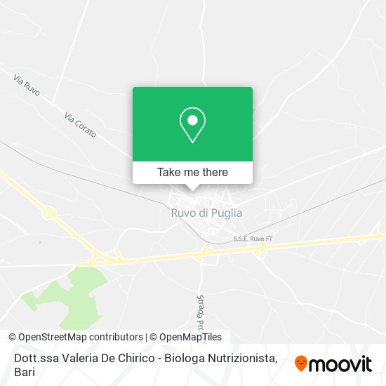 Dott.ssa Valeria De Chirico - Biologa Nutrizionista map