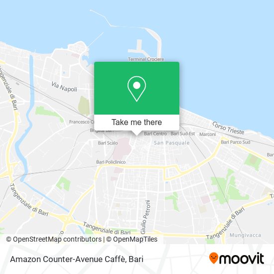 Amazon Counter-Avenue Caffè map