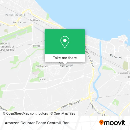 Amazon Counter-Central Post Office map