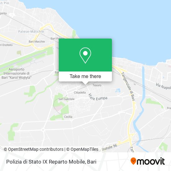 Polizia di Stato IX Reparto Mobile map