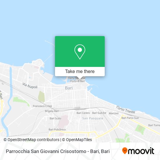 Parrocchia San Giovanni Crisostomo - Bari map