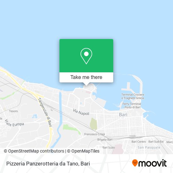 Pizzeria Panzerotteria da Tano map