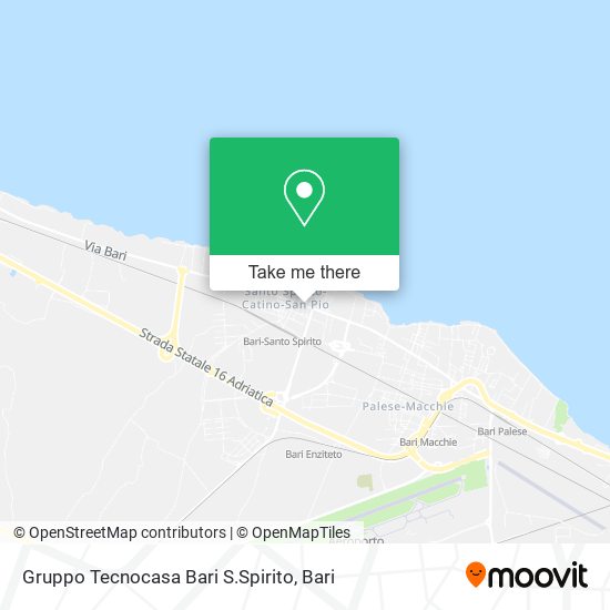 Gruppo Tecnocasa Bari S.Spirito map