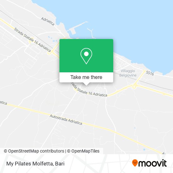 My Pilates Molfetta map