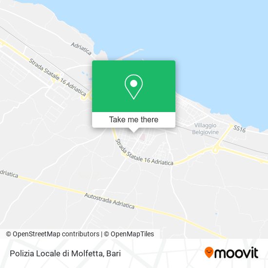 Polizia Locale di Molfetta map