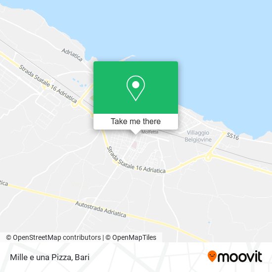 Mille e una Pizza map