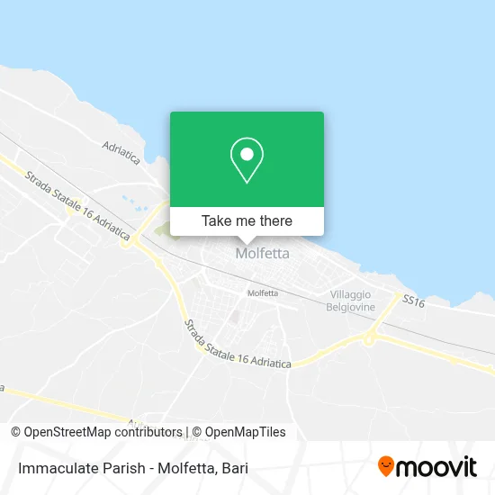 Immaculate Parish - Molfetta map