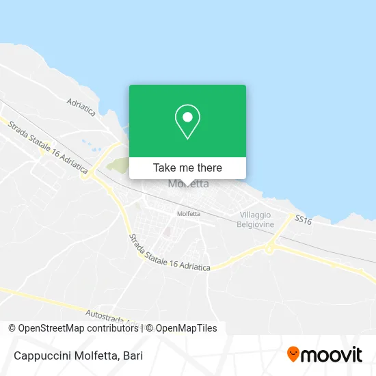 Cappuccini Molfetta map
