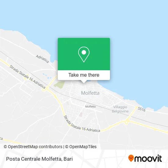 Molfetta Central Post Office map