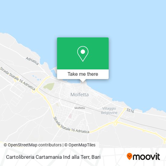 Cartolibreria Cartamania Ind alla Terr map