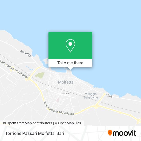 Torrione Passari Molfetta map