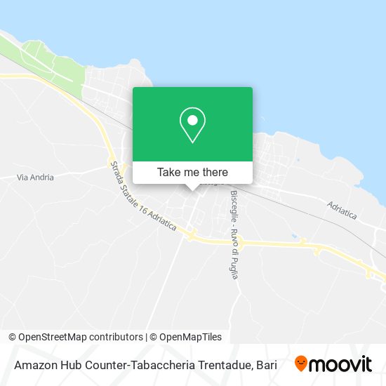 Amazon Hub Counter-Tabaccheria Trentadue map