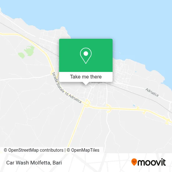 Car Wash Molfetta map