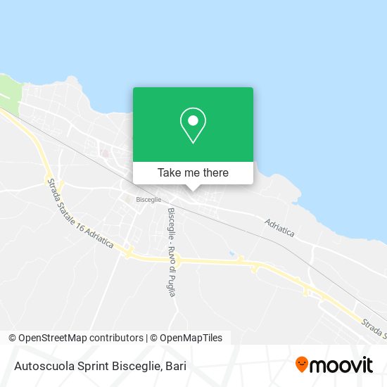 Autoscuola Sprint Bisceglie map