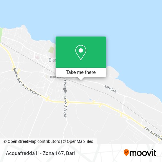 Acquafredda II - Zona 167 map