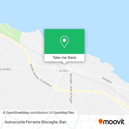 Autoscuola Ferrante Bisceglie map