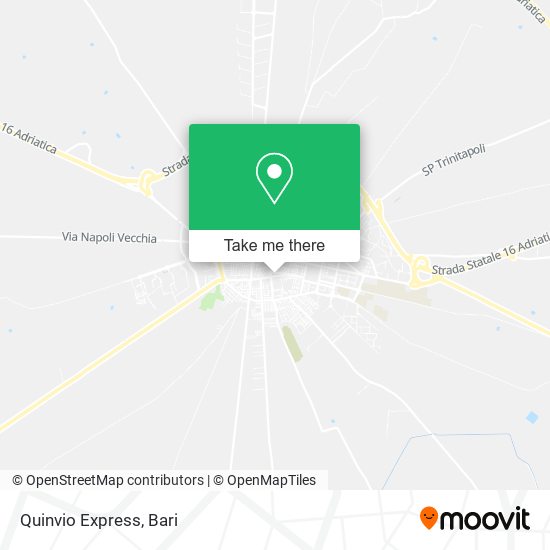 Quinvio Express map