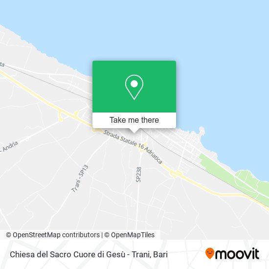 Chiesa del Sacro Cuore di Gesù - Trani map