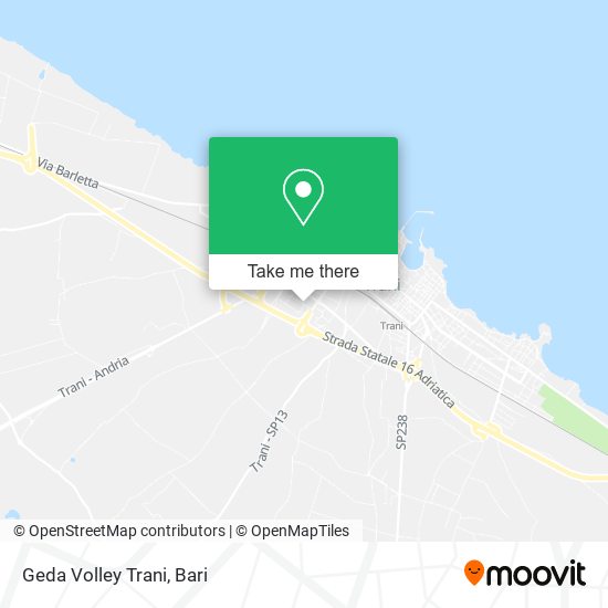 Geda Volley Trani map