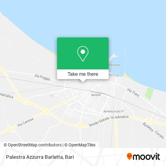 Palestra Azzurra Barletta map