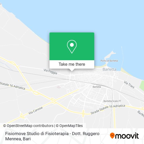 Fisiomove Studio di Fisioterapia - Dott. Ruggero Mennea map