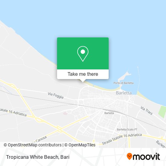 Tropicana White Beach map