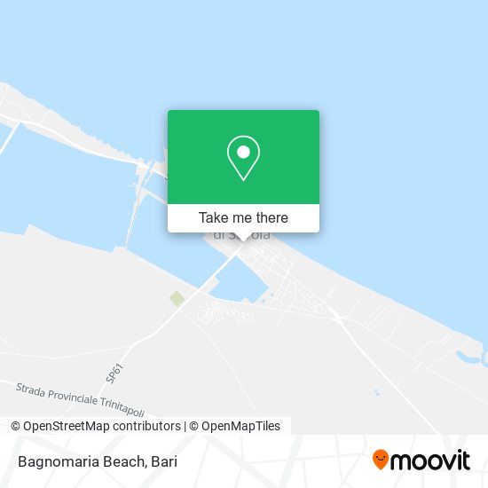 Bagnomaria Beach map