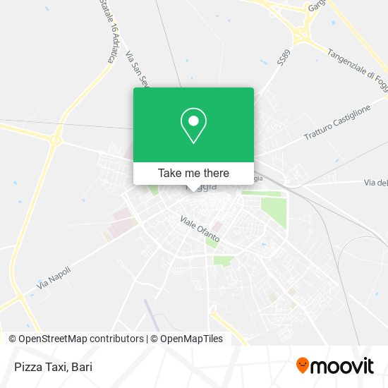 Pizza Taxi map