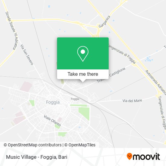 Music Village - Foggia map