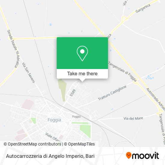 Autocarrozzeria di Angelo Imperio map