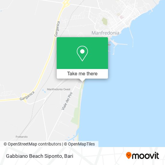 Gabbiano Beach Siponto map