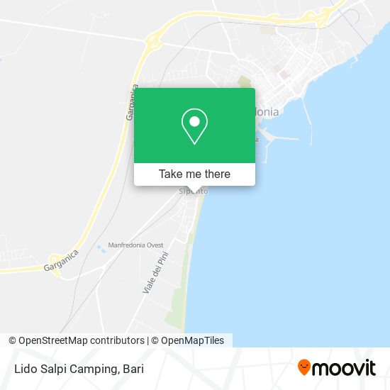 Lido Salpi Camping map