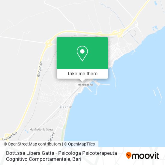 Dott.ssa Libera Gatta - Psicologa Psicoterapeuta Cognitivo Comportamentale map