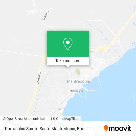 Parrocchia Spirito Santo Manfredonia map