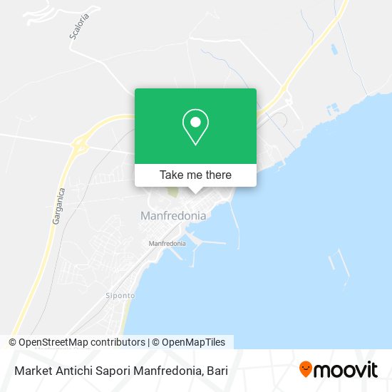 Market Antichi Sapori Manfredonia map