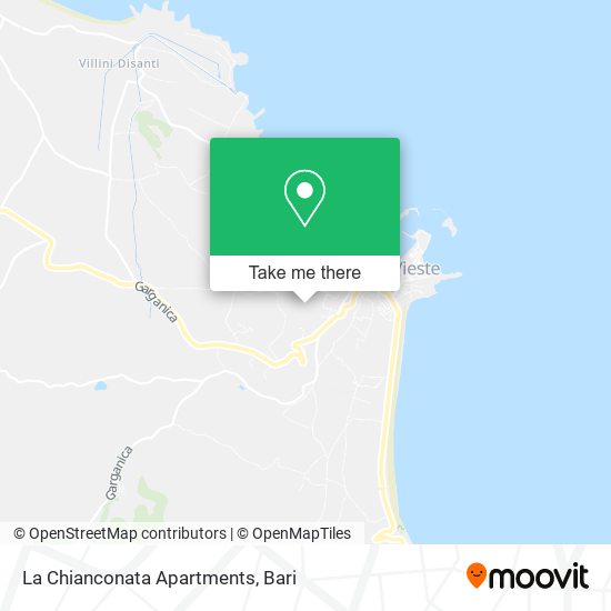 La Chianconata Apartments map