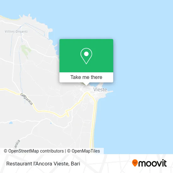 Restaurant l'Ancora Vieste map