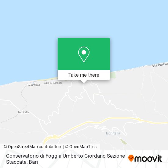 Conservatorio di Foggia Umberto Giordano Sezione Staccata map