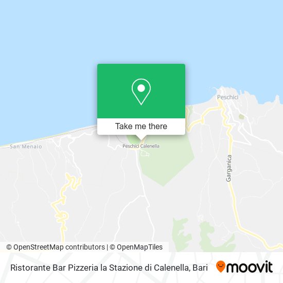 Ristorante Bar Pizzeria la Stazione di Calenella map