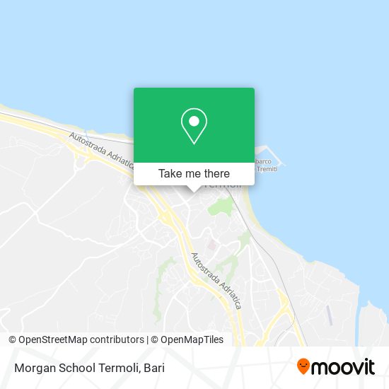 Morgan School Termoli map