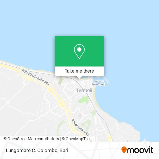 Lungomare C. Colombo map