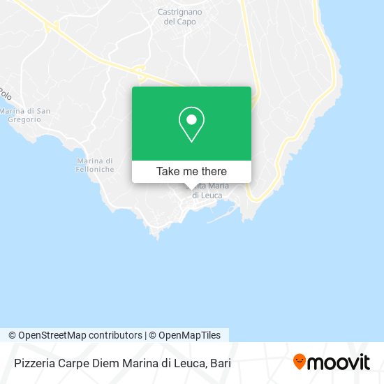 Pizzeria Carpe Diem Marina di Leuca map