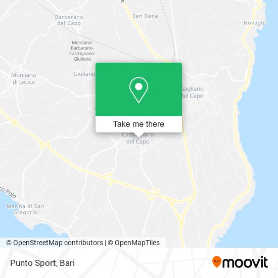 Punto Sport map